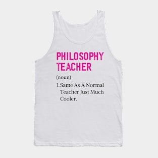 Cute high school philosophy teacher assistant Tank Top